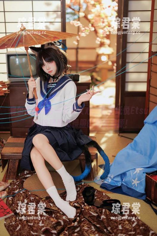偶尔也想体会一下少女心，看看纸悦Etsu_ko这玛丽体操服的原图资源！-琮君棠